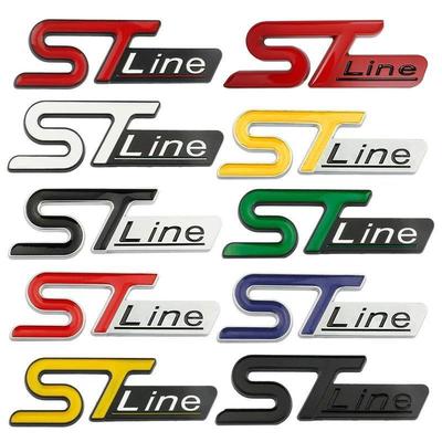 3D Металлическая наклейка-значок ST line на задний багажник автомобиля Логотип ST Line для Focus Mondeo Kuga Ranger Mustang F150 Everest Ecosport