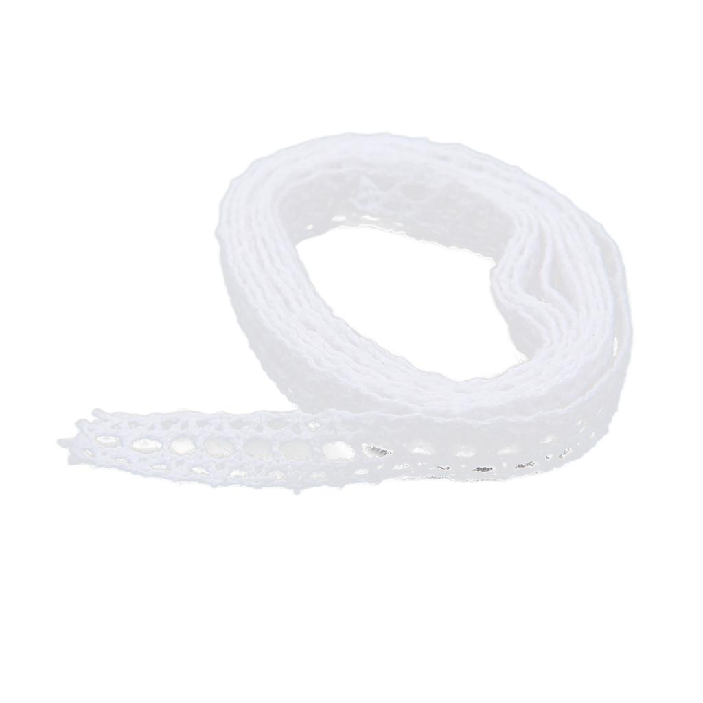 Кружевная лента хлопковая нить 20 ярдов белая полая декоративная фурнитура для одежды подарок декор