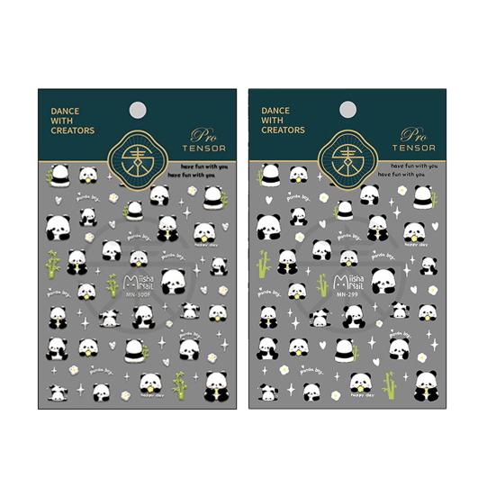 Художественная наклейка 5D бамбуковая буква водонепроницаемая самоклеящаяся наклейка для домашних животных для женщин и девочек поддельные украшения для ногтей