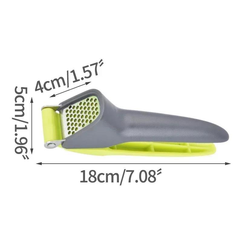 1 Pcs Stainless Steel Garlic Press Crusher Multifunction Handheld Mincer Home Cooking Vegetables Squeezer Masher Tools