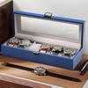 ProCase Деревянная коробка для часов с крышкой из стекла, мужская, 6 слотов