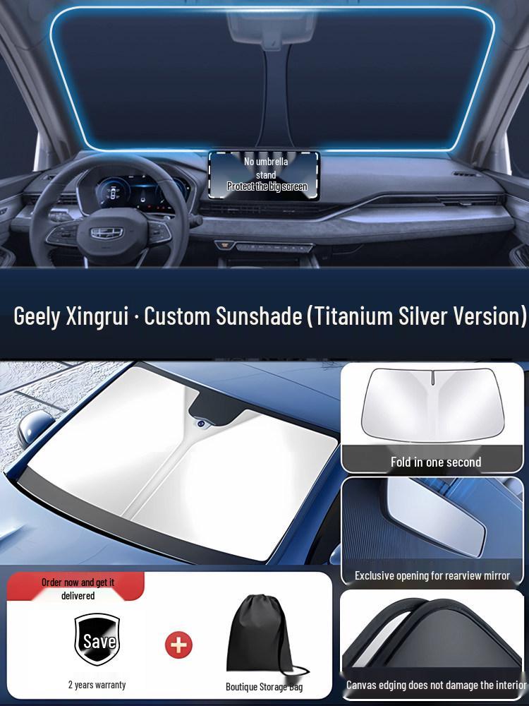 Солнцезащитная шторка-зонт на лобовое стекло Geely Xingrui для теплоизоляции