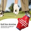 Пластиковый корпус маркера для гольф-мяча, вращение на 360 градусов, прицеливание, клипса для разметки, профессиональный маркер для рисования линий, портативный маркер с тремя линиями, гольф