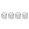 4Pcs Potentiometer Knob Wide Compatibility Strong Delicate Electric Guitar Control Knob Silver