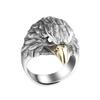 Metal Vintage Rings Silver Finger Decorations Retro Style Eagle Open Ring