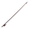 XTAHDGE 44 Violin Bow Baroque Style Snakewood Round Stick Snakewood White Horsehair Balanced