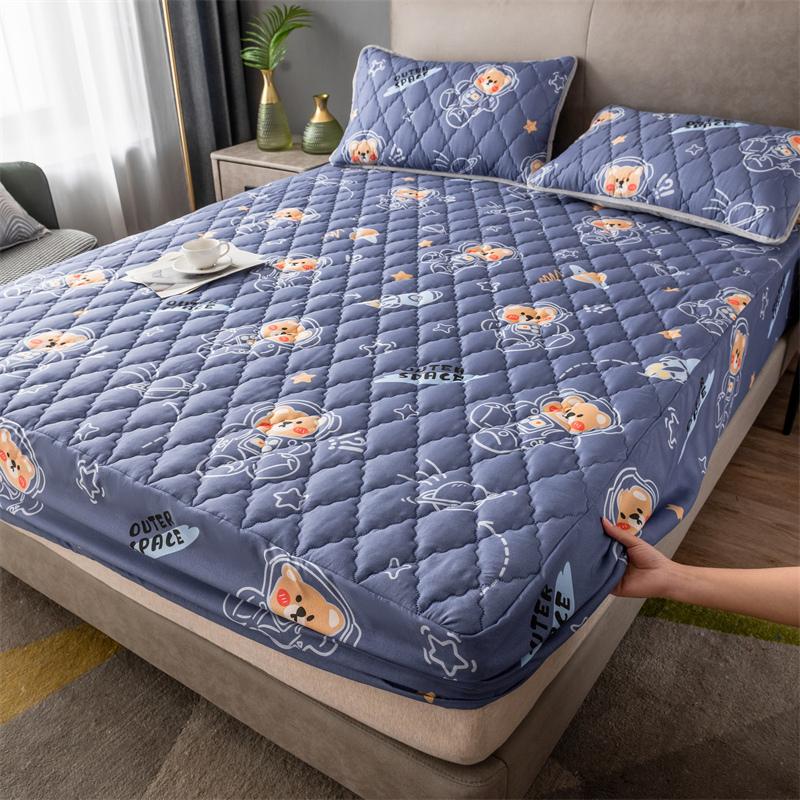 11 цветов стеганый процесс водонепроницаемый чехол для матраса Queen Size 180x200 см простыня защитный чехол для матраса для односпальной двуспальной кровати