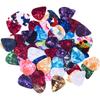 Guitar Picks Thin Light Soft Gauge Assorted Pearl Variety Pack Celluloid - 50 Pcs Mixed Colorful - Plectrums for Gift Acoustic Guitar, Bass and