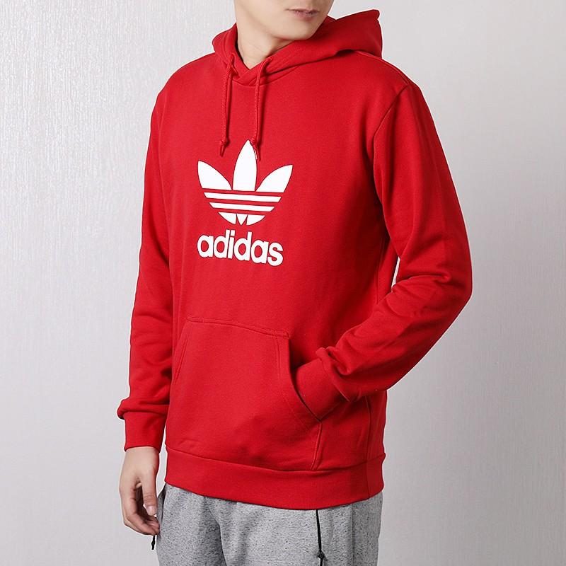 adidas Мужские толстовки Originals Trefoil с капюшоном, средней посадки, regular DX3614