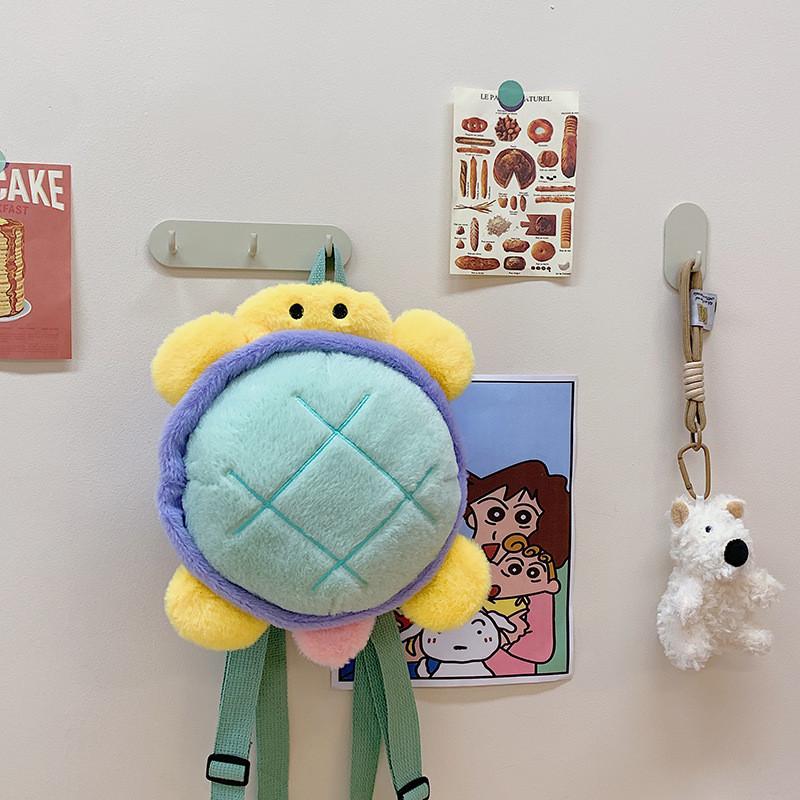 Мультяшный плюшевый рюкзак с морским животным, эргономичные лямки для школьного ранца, детский сад