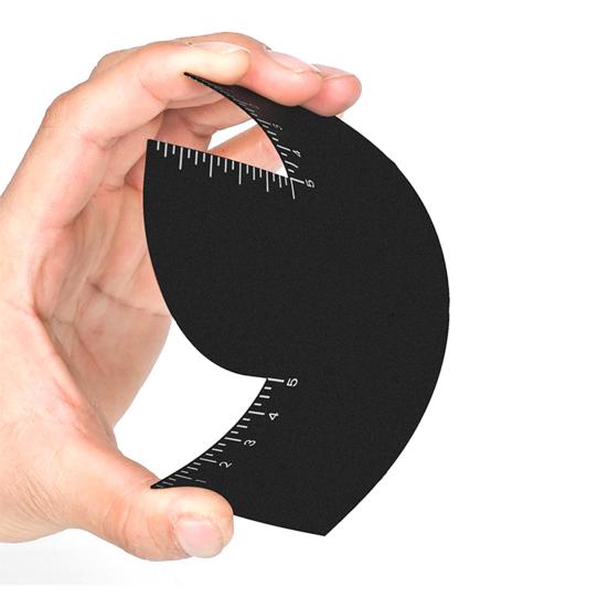 1/2Pcs Men Hair Styling Template Color Enhancement Barber Card with Measurement Indicator Men Hairline Beard Lineup Guide Shaping Haircut Template