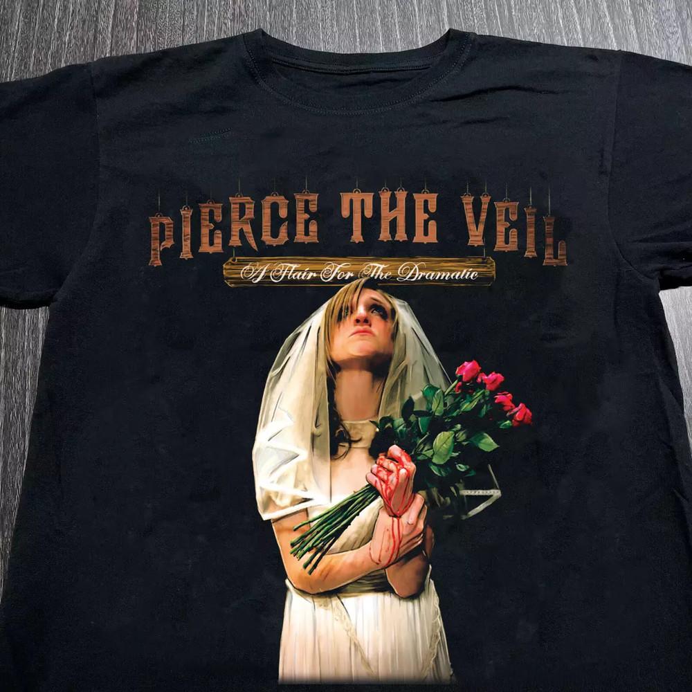 Vtg A Flair for the Dramatic Pierce The Veil Cotton Black T Shirt Unisex T-Shirt