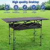 Outdoor Folding Table with Carrying Bag Camping Lifting Table Lightweight Aluminum Picnic Desk for Picnic Camping Trip Beach BBQ