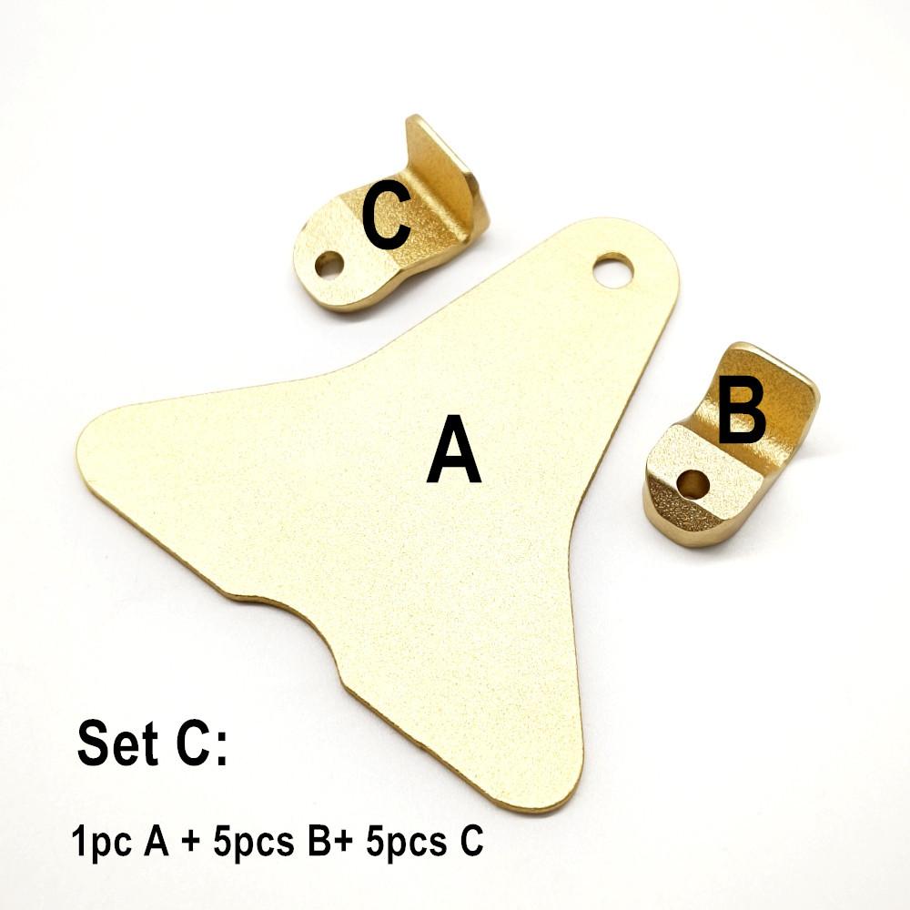 1 комплект зубных лотков, набор зубных передних зажимов, набор зажимов Lucia, набор слепочных лотков для стоматологической лаборатории для достижения центрального соотношения, алюминиевый сплав