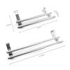 Expandable Double Towel Hanger Over Cabinet Cupboard Doors Stainless Steel Bath Towel Bar Towel Clothes Hanger Towel Rack Holder for Bathroom Kitchen