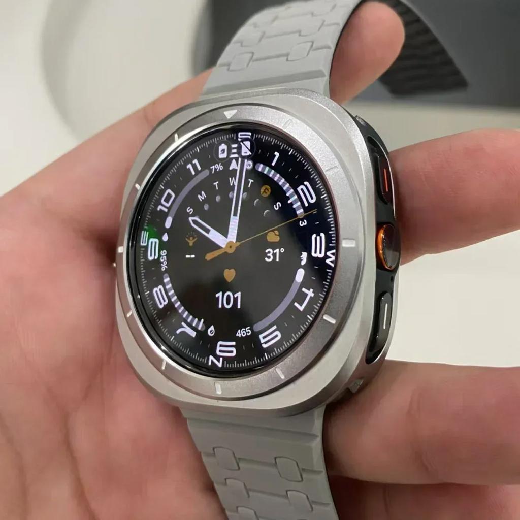 Роскошный алюминиевый чехол для Samsung Galaxy Watch Ultra 47 мм Металлическая крышка Защитная пленка для экрана для samsung galaxy 7 ultra 47 Аксессуары