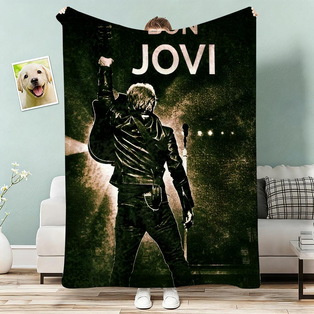 Плед Bon Jovi Легкий 240 г Фланелевый Мягкий Для Кожи Для Охлаждения Летом