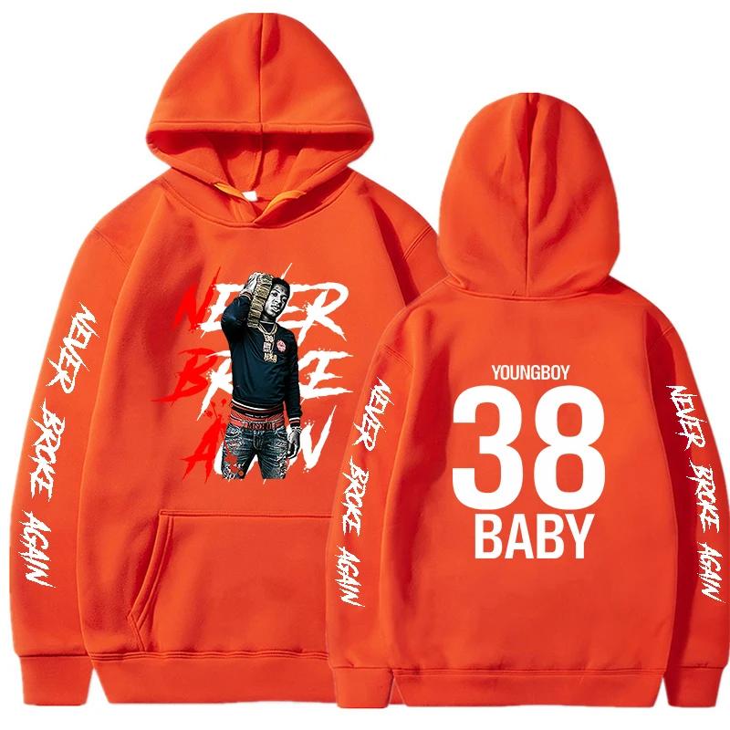 Never Broke Again Hoodie Men's Fashion YoungBoy Graphic Print Sweatshirt Women's Cool Casual Harajuku Sportswear Hooded Pullover