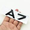 3D ABS Chrome Black Logo A1 A2 A3 A4 A5 A6 A7 A8 Emblem Car Rear Trunk Badge Sticker Decals for Audi Auto Decorative Accessories