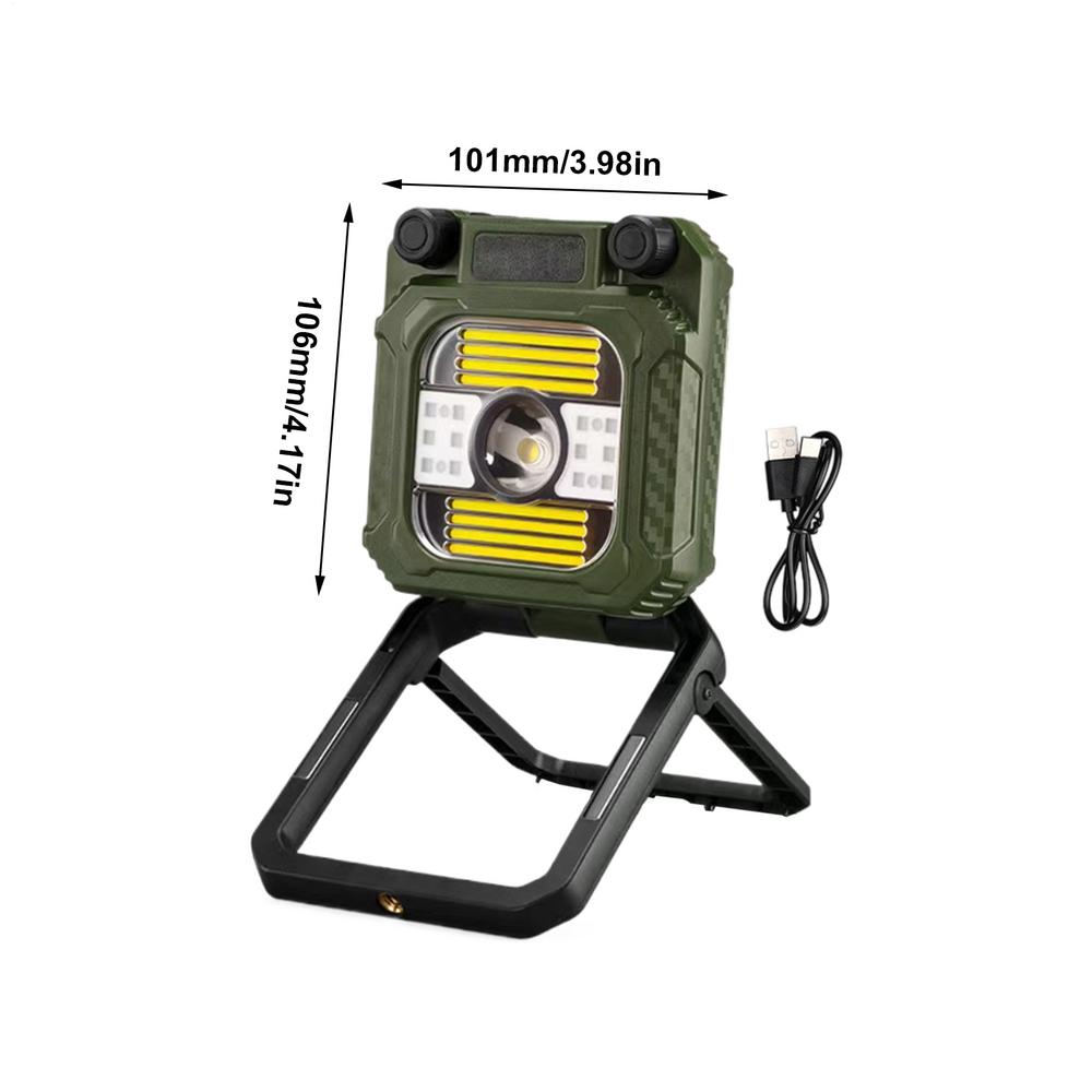 LED Camping Lights Hand-Cranked Charging Survival Gear Folding USB Rechargeable Camping Lantern For Backpacking Fishing Night