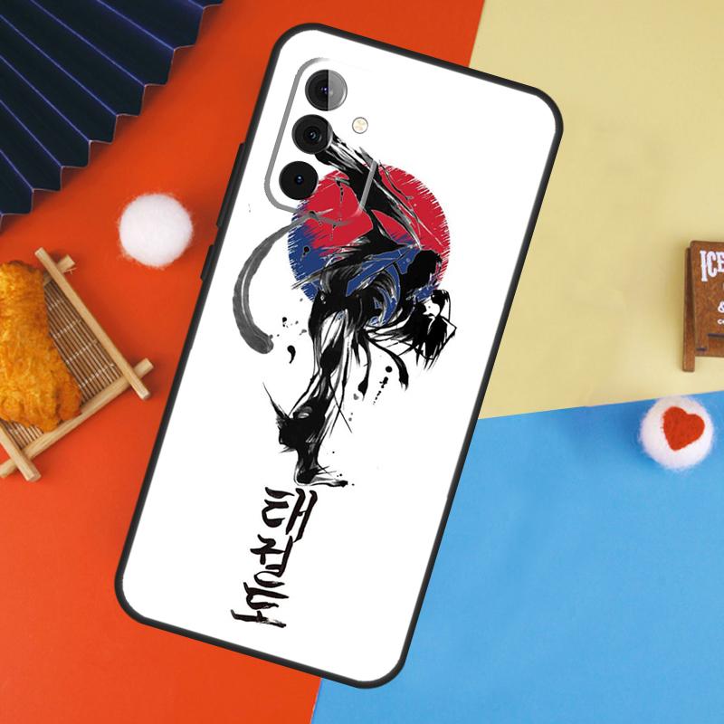 Кейс для Samsung Galaxy A53 A33 A13 A54 A34 A14 A56 A36 A16 A06 A12 A32 A52 A35 A17 A15 A55 с принтом Кунг-фу Таэквондо