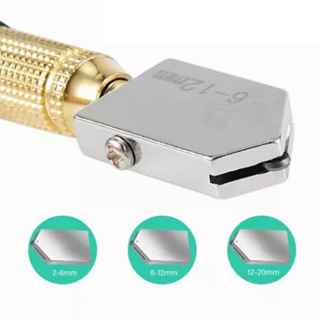 5PCS Pencil Style Glass Cutter Oil Feed Diamond Incisive Anti Slip Threaded Glass Cutter Tool Set