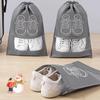 Large Dust-Proof Non-Woven Shoe Storage Drawstring Bag for Travel