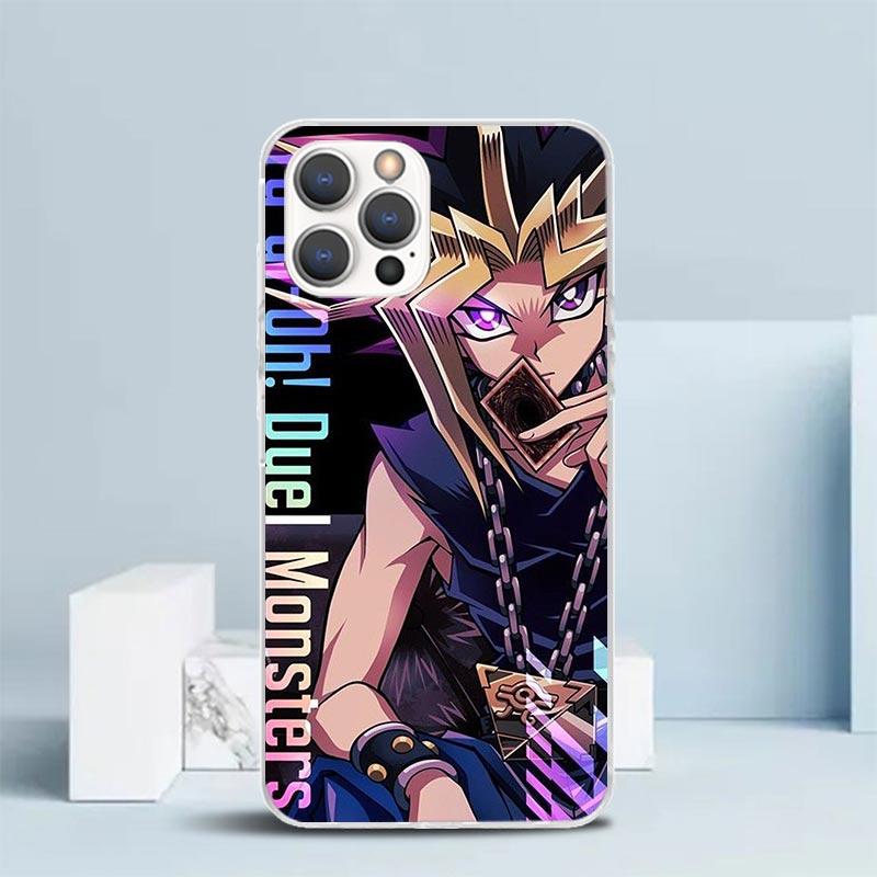 Yu-Gi-Oh! Мягкий чехол с аниме-рисунком для iPhone 16 17 Air 15 14 Pro Max 16E Чехол для телефона 13 Mini 12 11 7 SE 8 С рисунком Подходящие чехлы 16 17