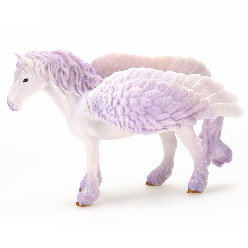 Красочная игрушка-единорог Симуляция Мини-модель животного Единороги Летающая лошадь Фигурка Модель Дикие фигурки Детские развивающие игрушки Фигурка