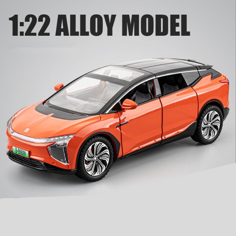 Новый 1:24 HiPhi X SUV сплав новая энергетическая модель автомобиля литая металлическая электрическая интеллектуальная модель дорожного автомобиля звук и свет детская игрушка подарок