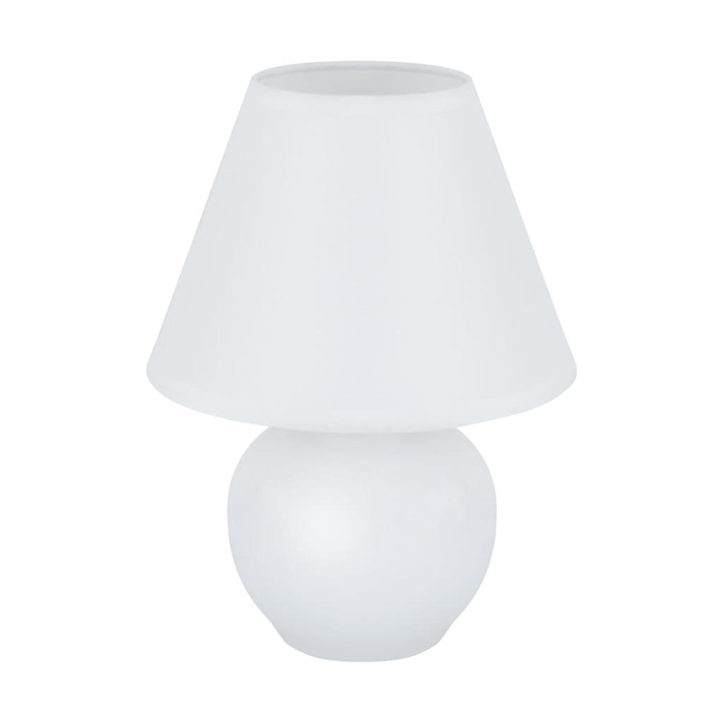 Lampka Stołowa Biała Ceramiczna 25W Gala E14 Ideus 04400