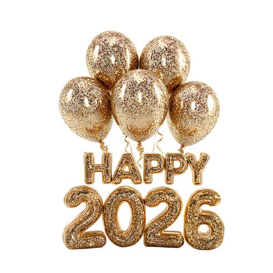 1/2 листа Наклейка на окно к Новому 2026 году Съемная Водонепроницаемая Статическая Наклейка на стекло С Новым годом Праздничное Фестивальное Украшение Декаль