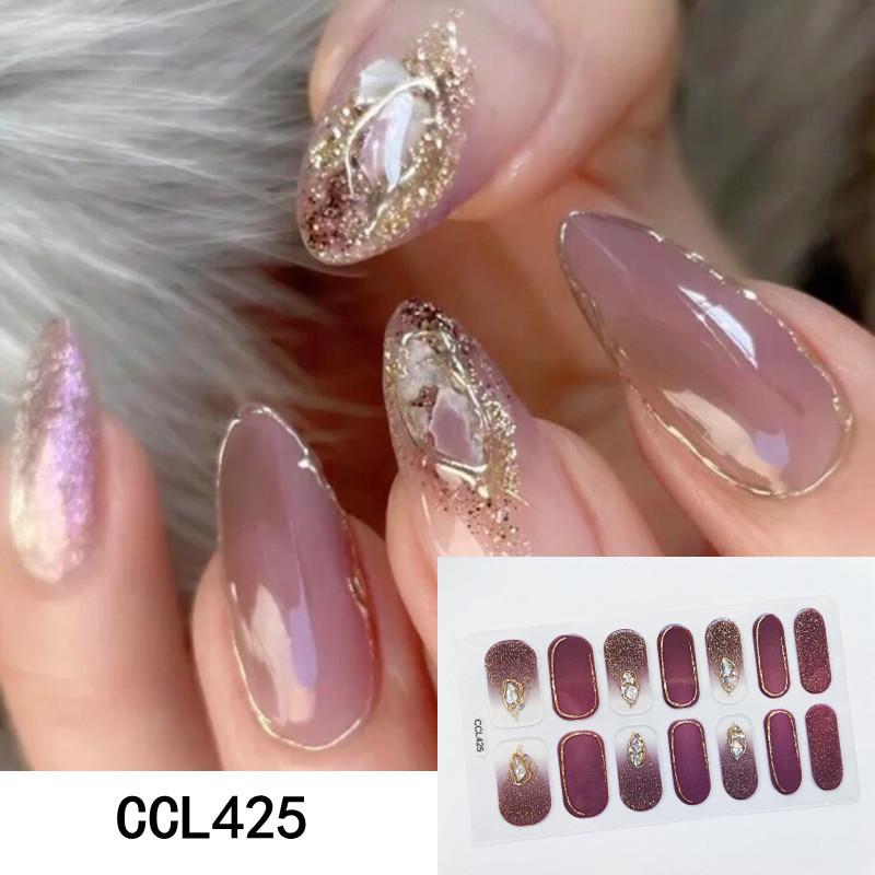 3D полоски для ногтей, художественные наклейки, полноразмерные обертывания для ногтей, польский маникюр, самоклеющийся декор, украшение