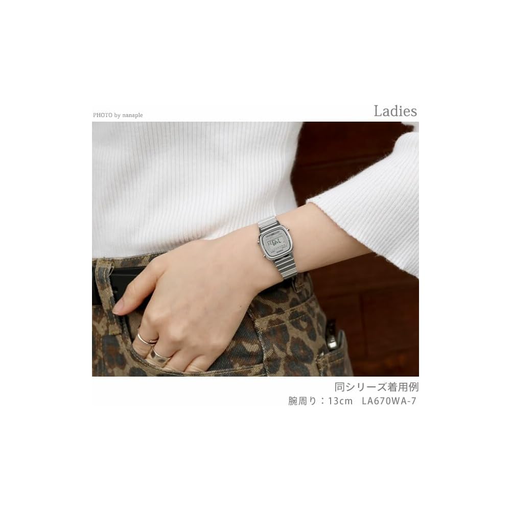 Casio Дешевые Casio Collection Стандартные Кварцевые Женские Часы LA670WA-7 Серебристая Нержавеющая Сталь 33 мм