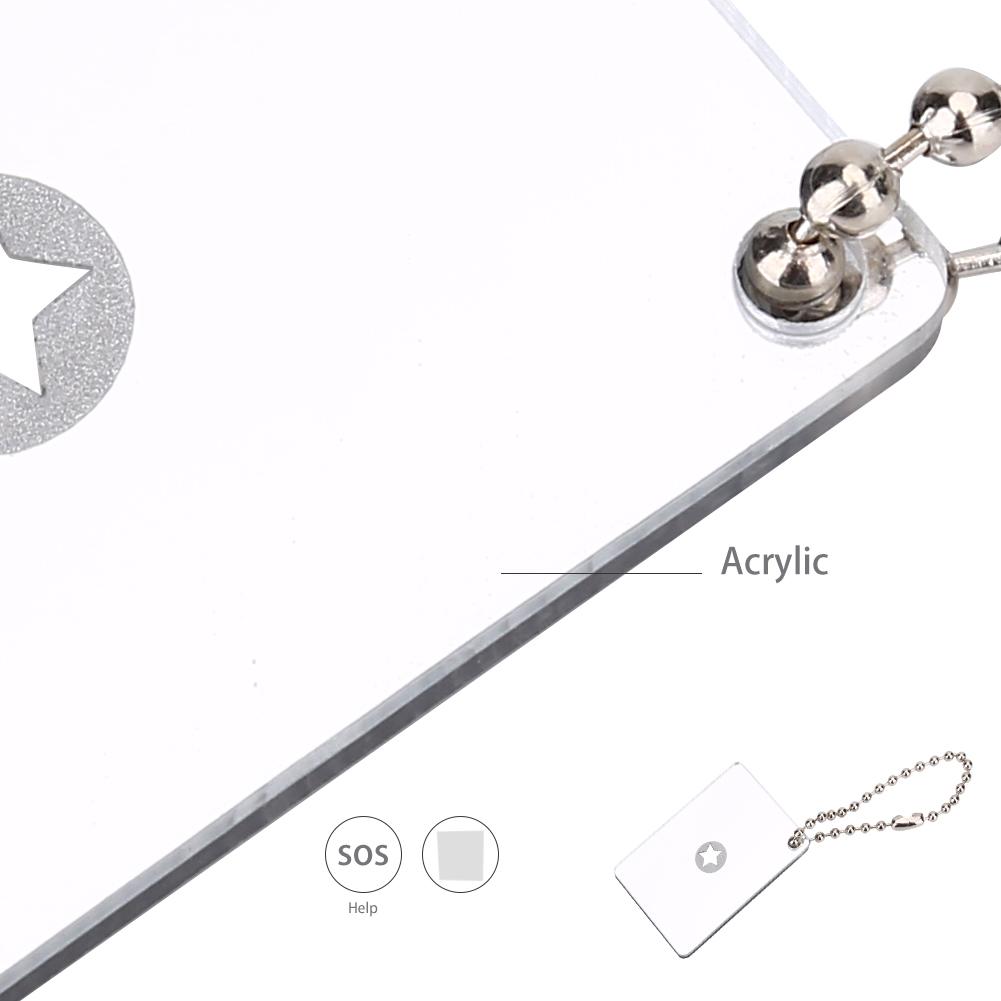 Outdoor Multifunctional Survival Emergency Rescue Reflective Signal Star Flash Mirror Tool