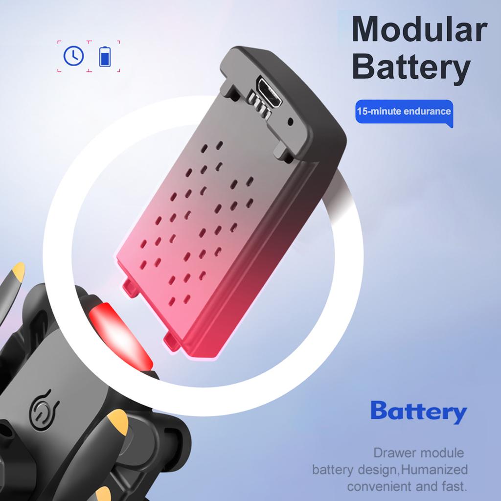 Дрон с дистанционным управлением и двойной камерой Камера 4K Предотвращение препятствий Отслеживание полета Жест Фото Видео