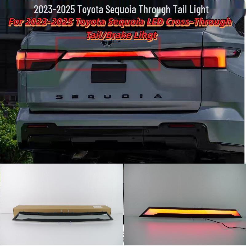 Совместимо с декорацией задних фонарей Toyota Sequoia 2023-2025 гг.