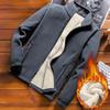 Men's Jacket Casual Fleece Jacket Men's Plus Fat Plus Size Fleece Jacket Cardigan Lamb Sweater