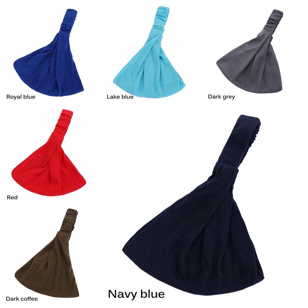 Running Solid    Bandanas  Turban  Sport  Wide Hairband Head Wrap Yoga  Elastic Headband