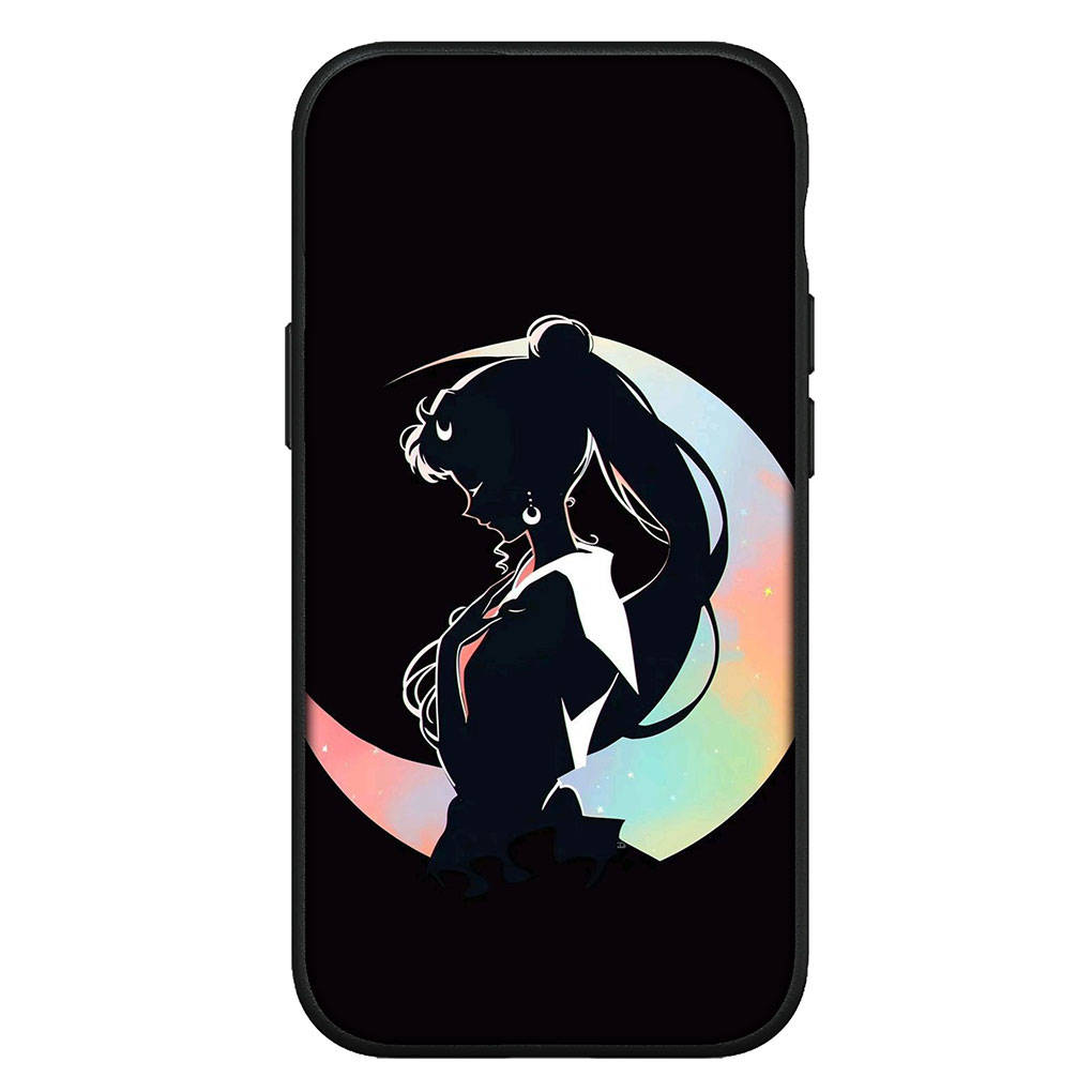 Чехол для iPhone 16 15 Xiaomi Redmi Note 14 13 12 11 Pro Max X 8 9 16e Samsung Galaxy S25 S24 S23 Moto OPPO Huawei Girl Sailor Cartoon Moon Phone Case