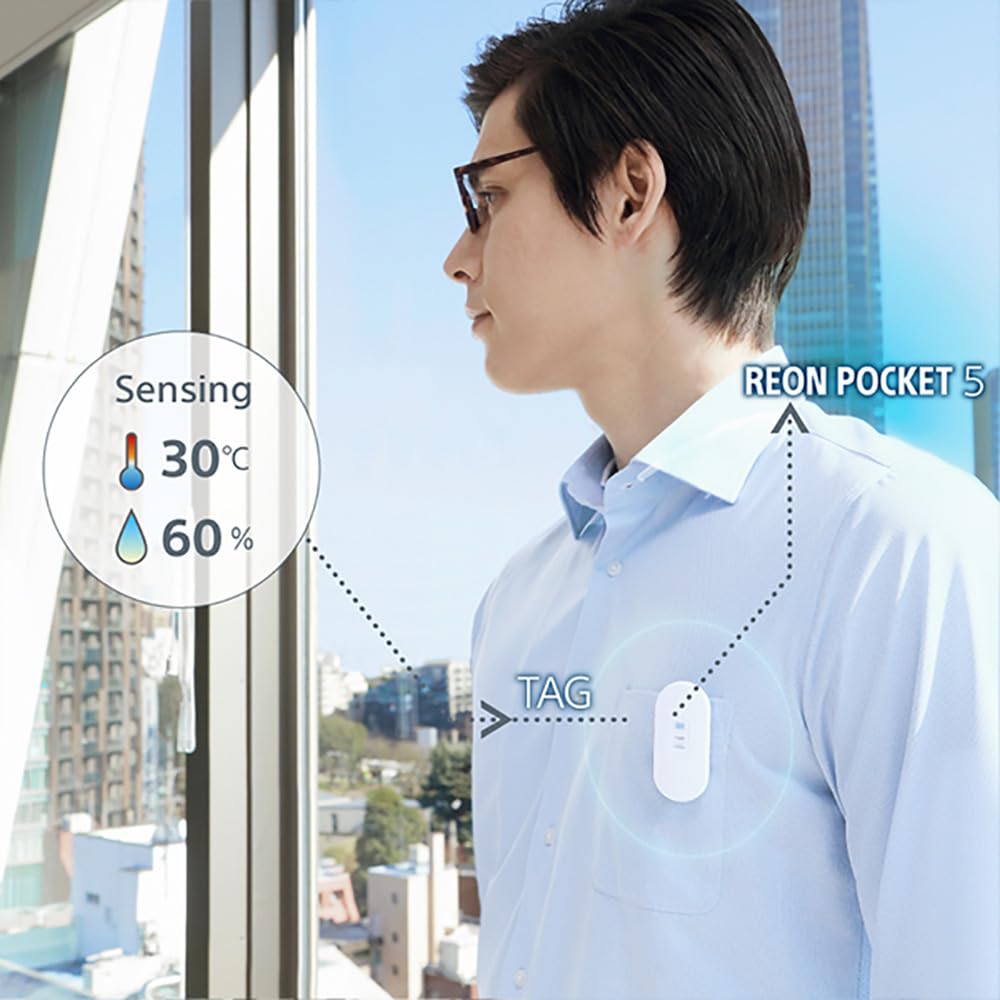 Sony REON POCKET 5 Pocket Sensing Kit Released In April 2024 Wearable Cooler Neck Cooler Wearable Warmer Neck Heater Neck Hanging Peltier Device