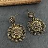Серьги-подсолнухи с покрытием: Роскошь в стиле бохо-винтаж для повседневной элегантности