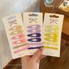 8Pcs/Set 5cm Candy Color Waterdrop Shape Hairpins Sweet Hair Clips Girls Kids Barrettes Slid Clip Fashion Hair Accessories