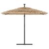 Vidaxl Parasol Ogrodowy Na Stalowym Słupku, Brązowy, 269X269X235 Cm