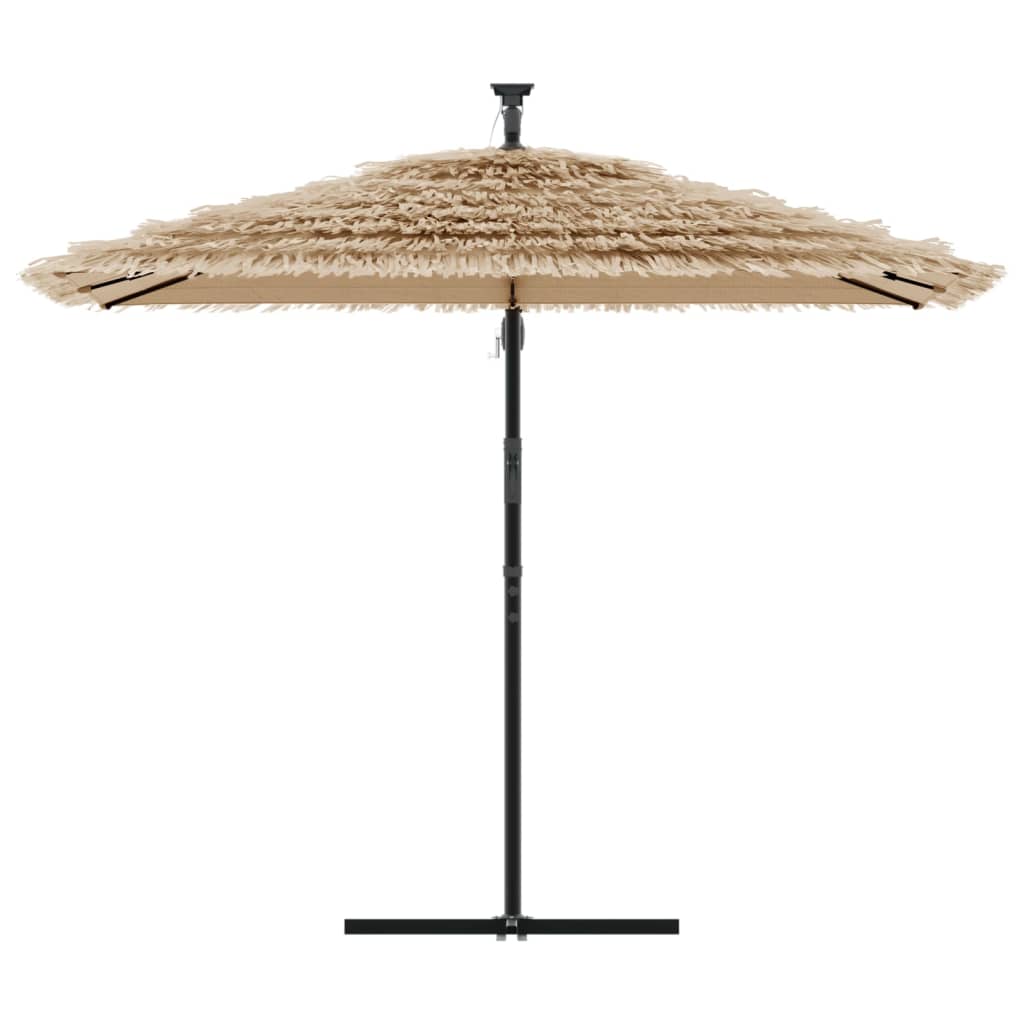 Vidaxl Parasol Ogrodowy Na Stalowym Słupku, Brązowy, 269X269X235 Cm