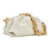Bottega Veneta Calfskin One Shoulder Handbag Clutch Women's White 690831V1BW09009