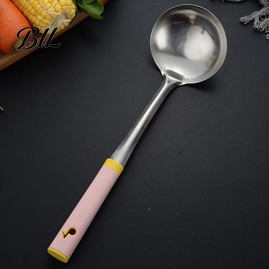 Heavy Duty Stainless Steel Turner Kitchen Utensil, Spatula Ladle Slotted Rice Spoon, Heat Insulated Handle Utensils Heat-Resistant Soup Ladle,