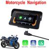 Портативный 5-дюймовый водонепроницаемый по стандарту IP67 мотоциклетный GPS-навигатор с беспроводной поддержкой CarPlay и Android Auto, экран дисплея для навигации на мотоцикле