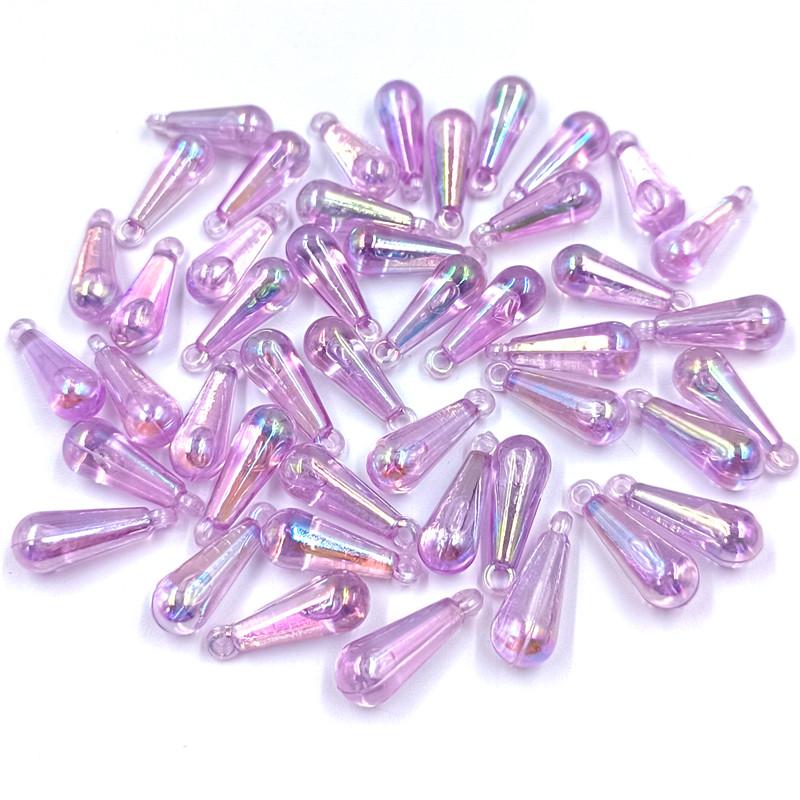 AB Цвет Капли Воды Бусины Разбросанные Бусины 20 шт. 8*22 мм Сплошной Цвет Аксессуары Для Одежды Аксессуары Для Волос Подвеска Популярные Волшебные Цвета Новые Бусины