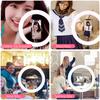 13" Selfie Ring Light Tripod Stand Phone Holder Dimmable LED Ringlight for Live Stream/Makeup/Tiktok/YouTube/Zoom/Photography